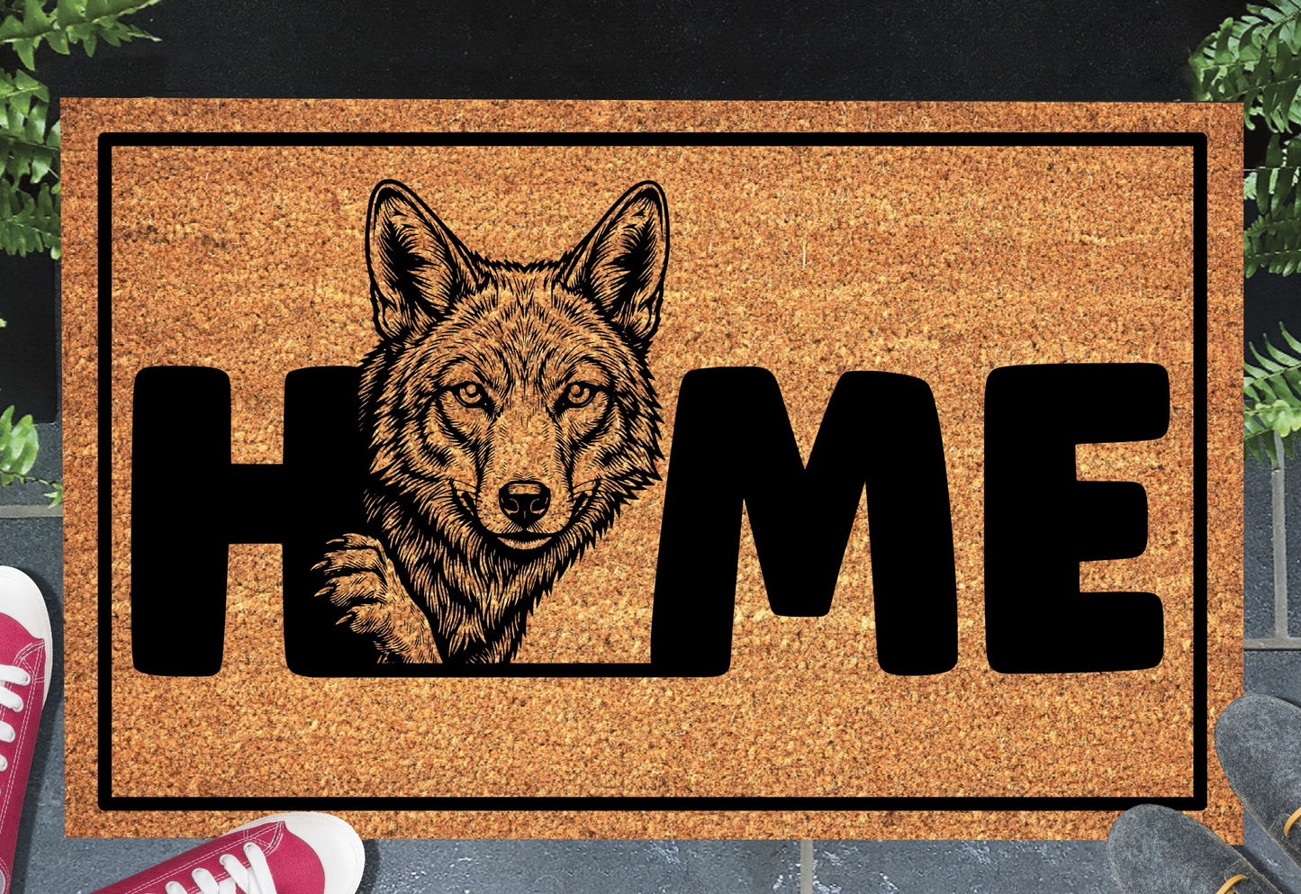 Coyote Doormat #4 | Coyote Welcome Mat
