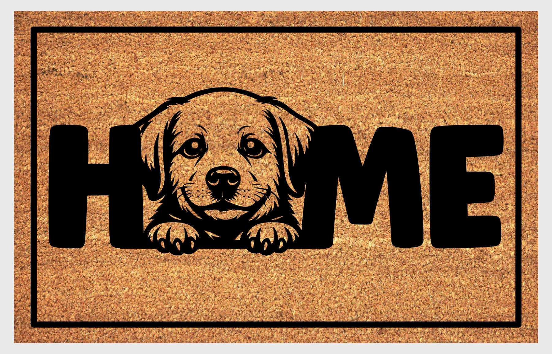 Labrador Retriever doormat #1 close-up