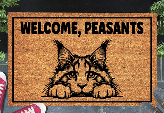 Maine Coon Cat doormat 