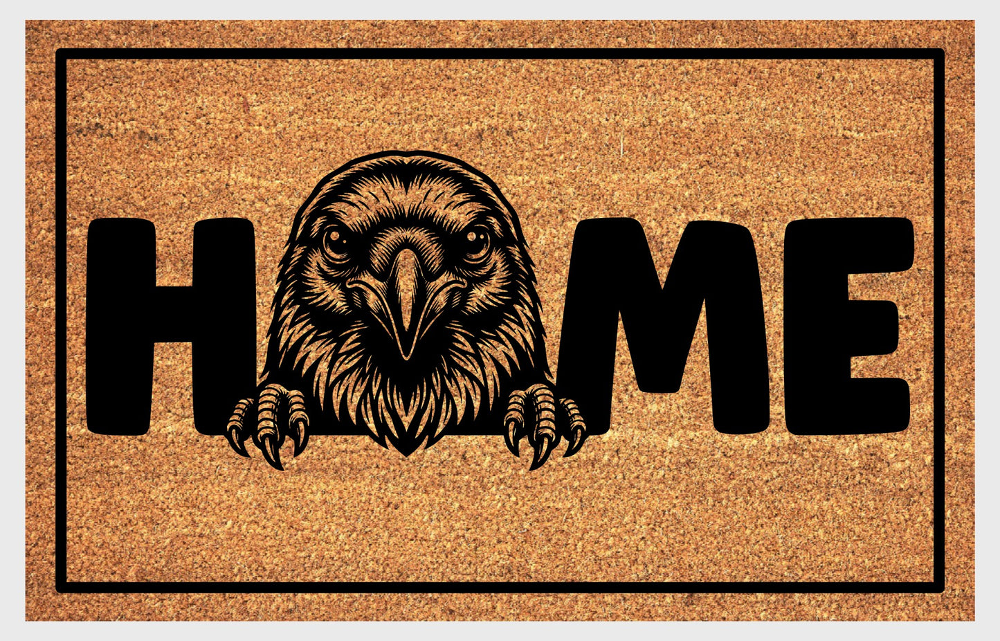 Raven doormat #1  — Guardians of the Tower Welcome Mat