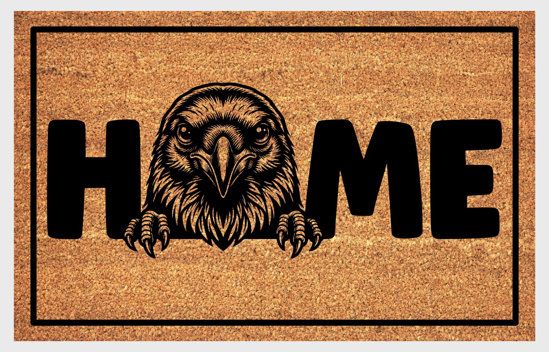 Raven doormat #1  — Guardians of the Tower Welcome Mat