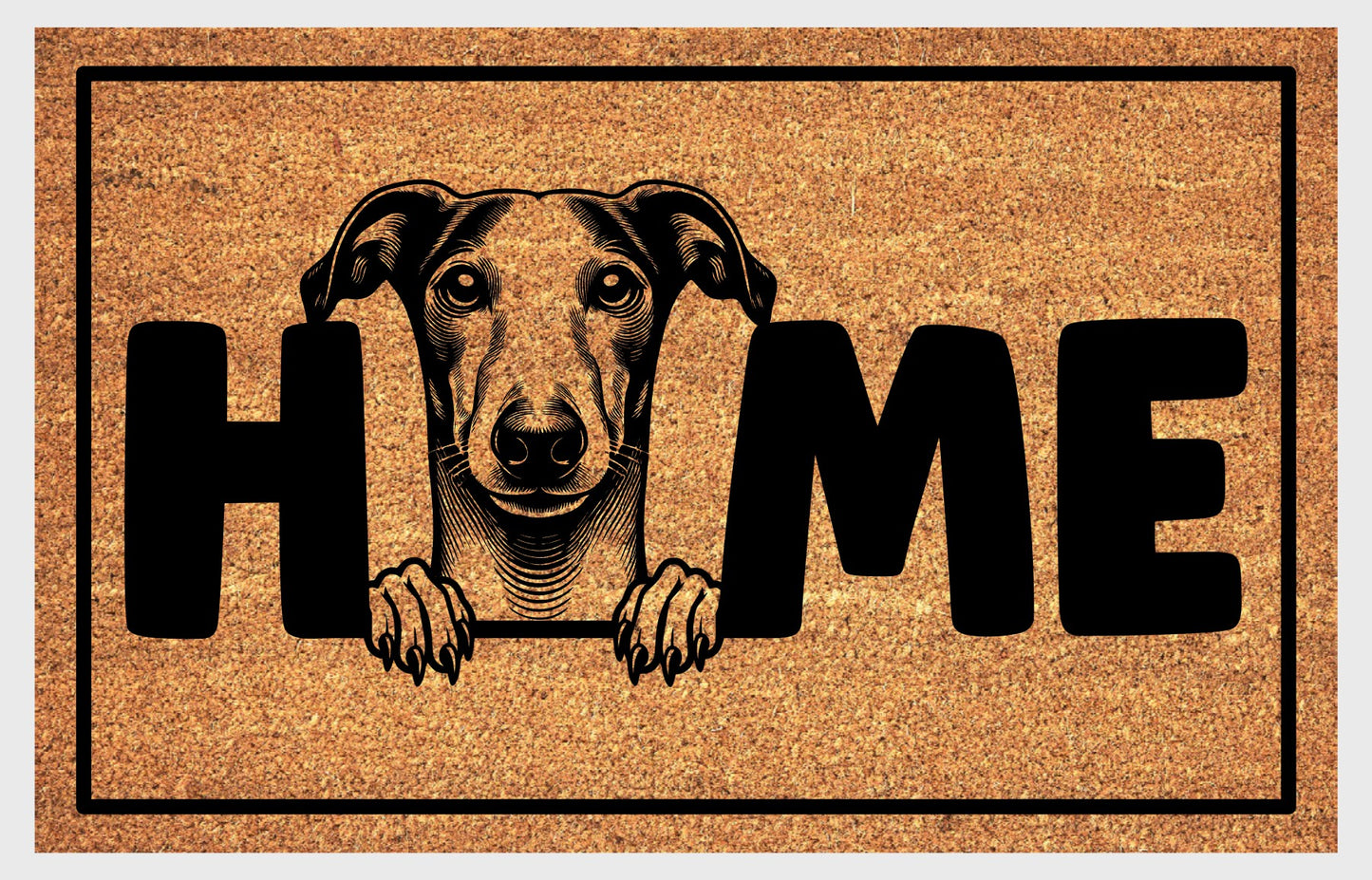 Whippet natural coir doormat #2