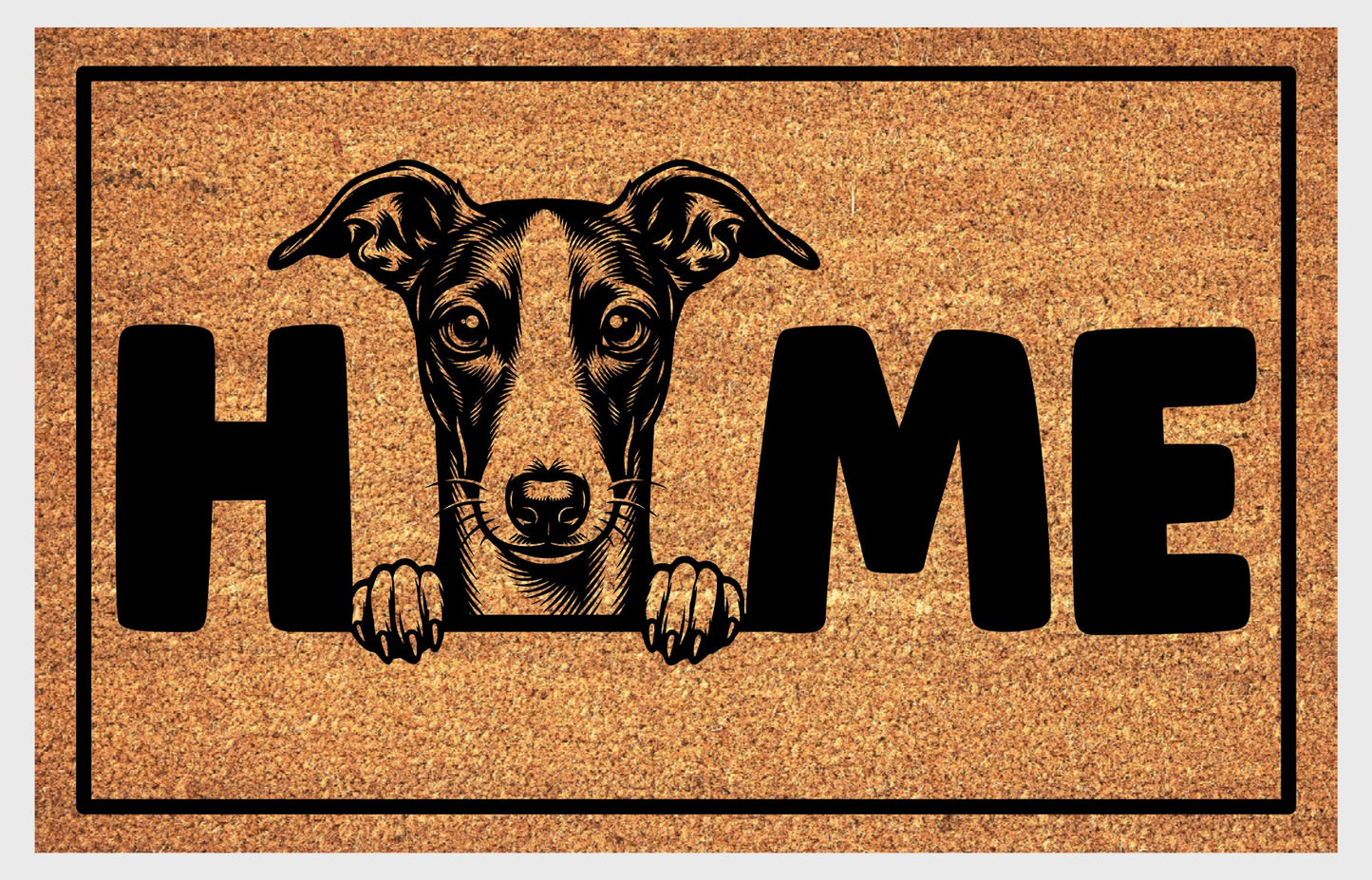 Whippet natural coir doormat #4