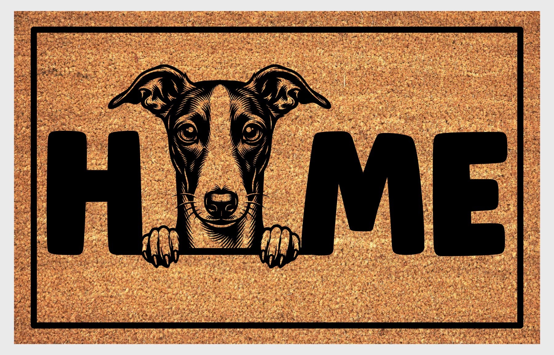 Whippet natural coir doormat #4