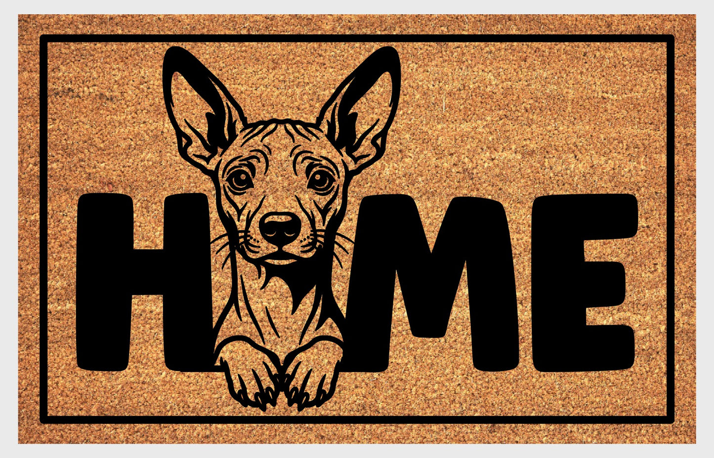 Xoloitzcuintle doormat #3 close-up texture detail