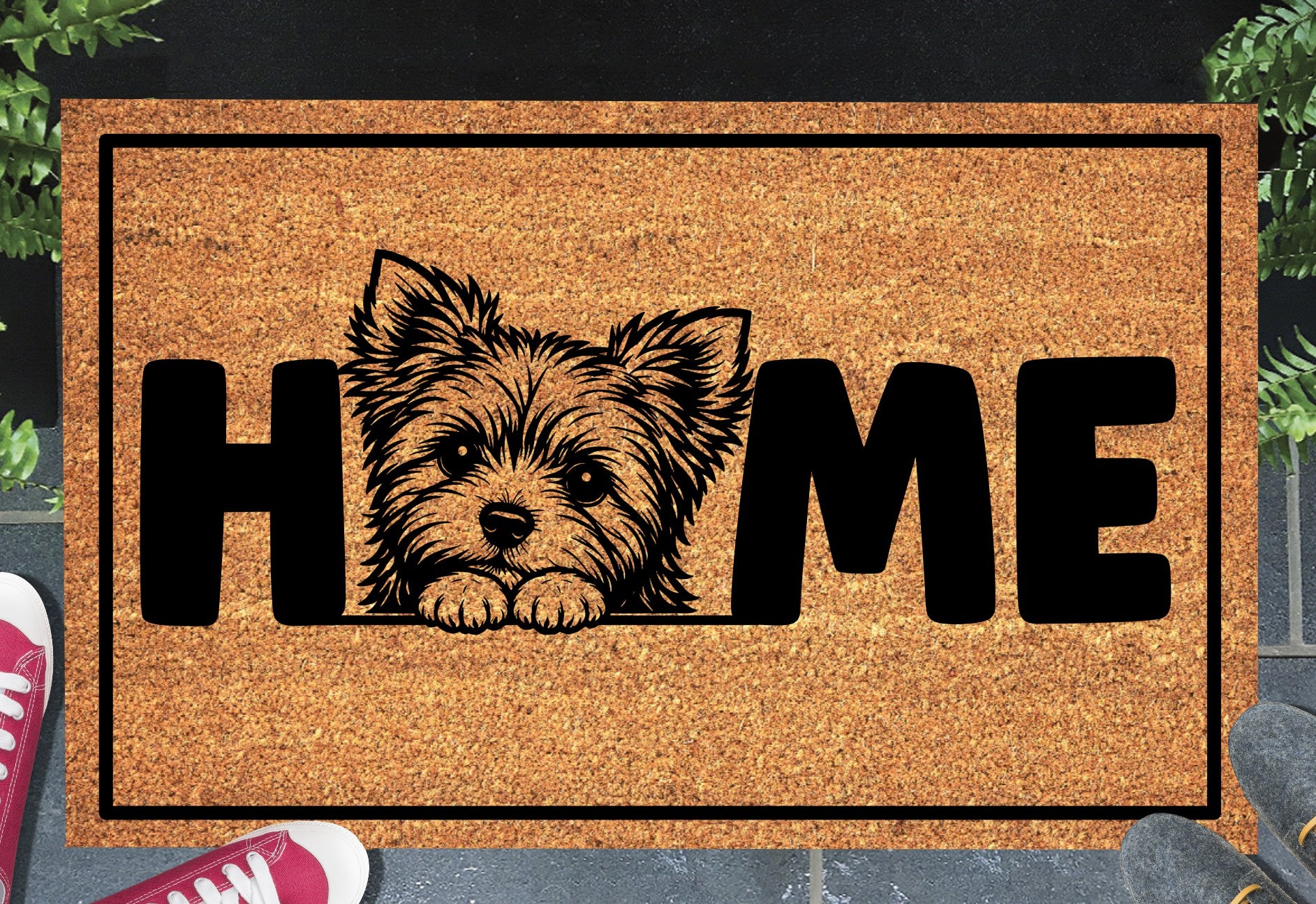 Yorkshire Terrier Doormat #3, Yorkie Welcome Mat