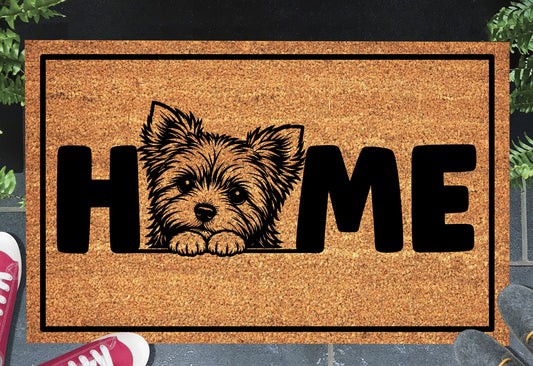 Yorkshire Terrier Doormat #3, Yorkie Welcome Mat