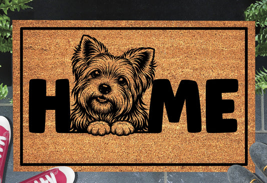 Yorkshire Terrier Doormat #4, Yorkie Welcome Mat